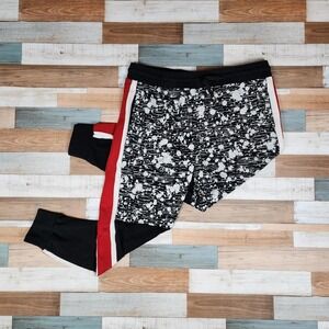 Rolling Paper Men's Striped Splatter Black and Red Joggers Sz 2XL